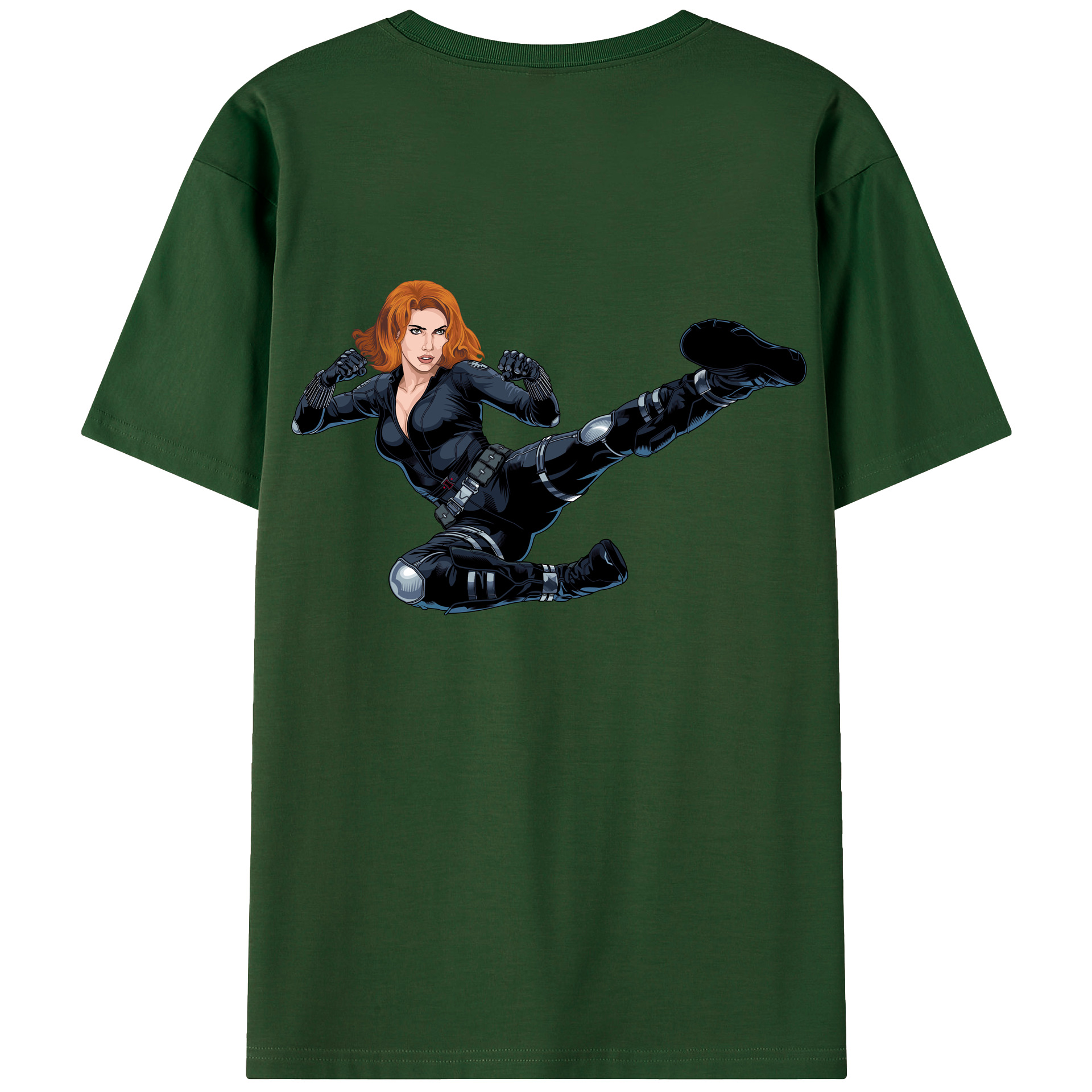 （画像用） アベンジャーズ The Avengers 綿100％半袖Tシャツ（背面プリント）